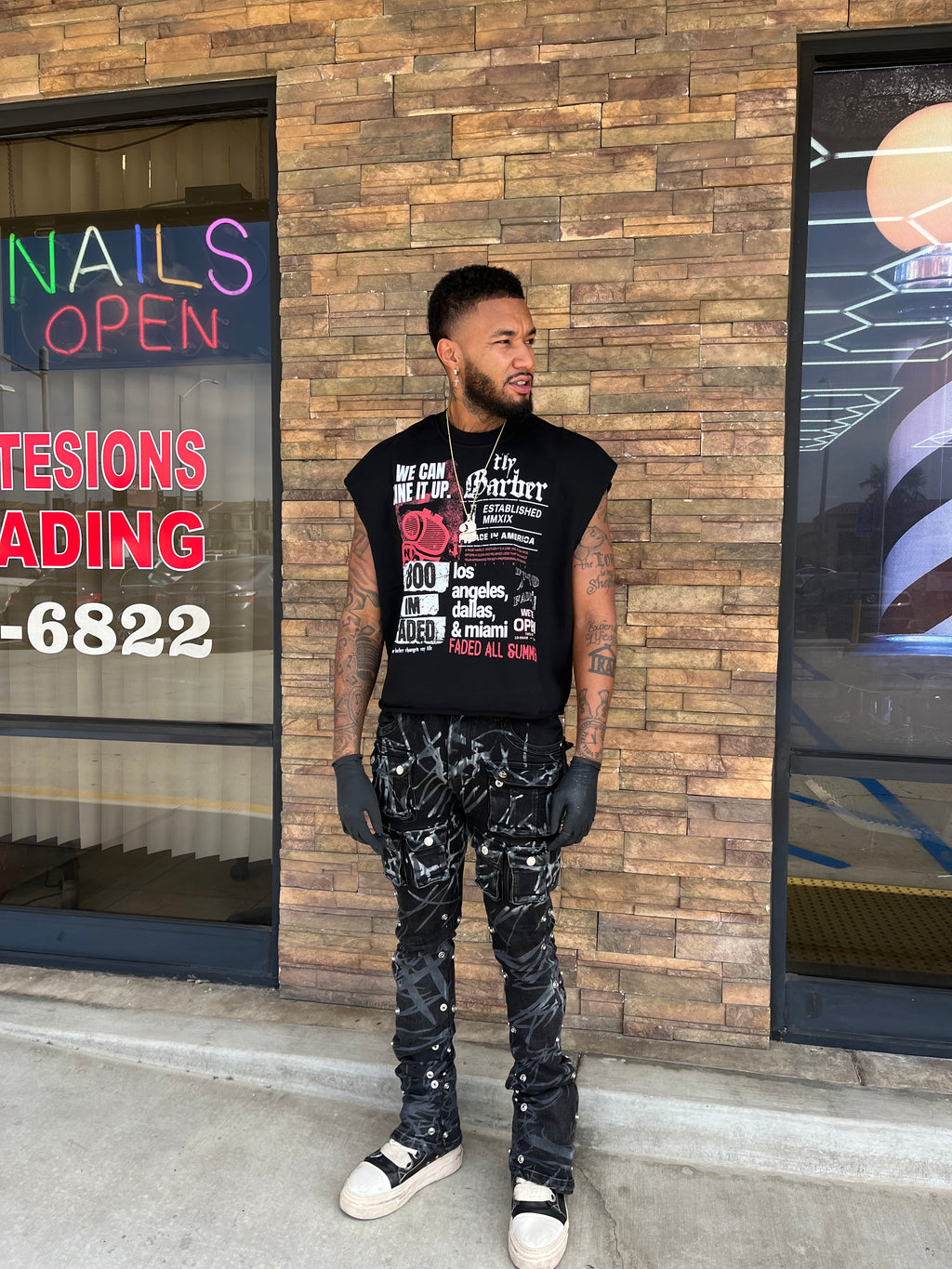 “ACCEPTING ALL FADES” Muscle Tee