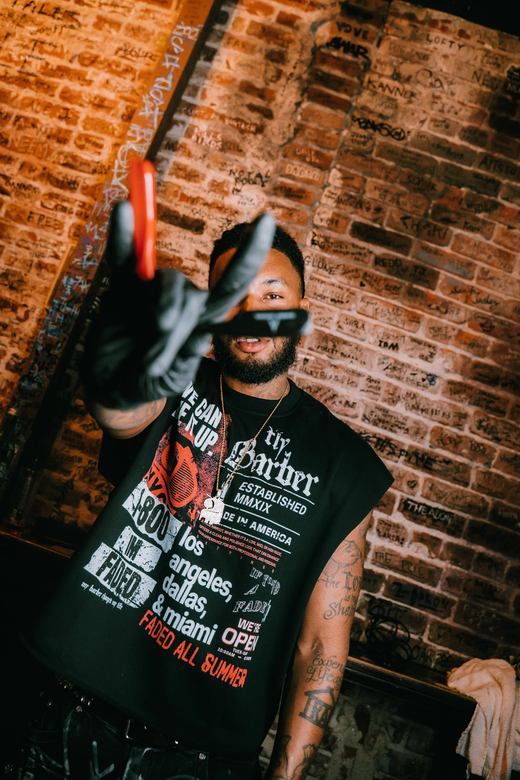 “ACCEPTING ALL FADES” Muscle Tee