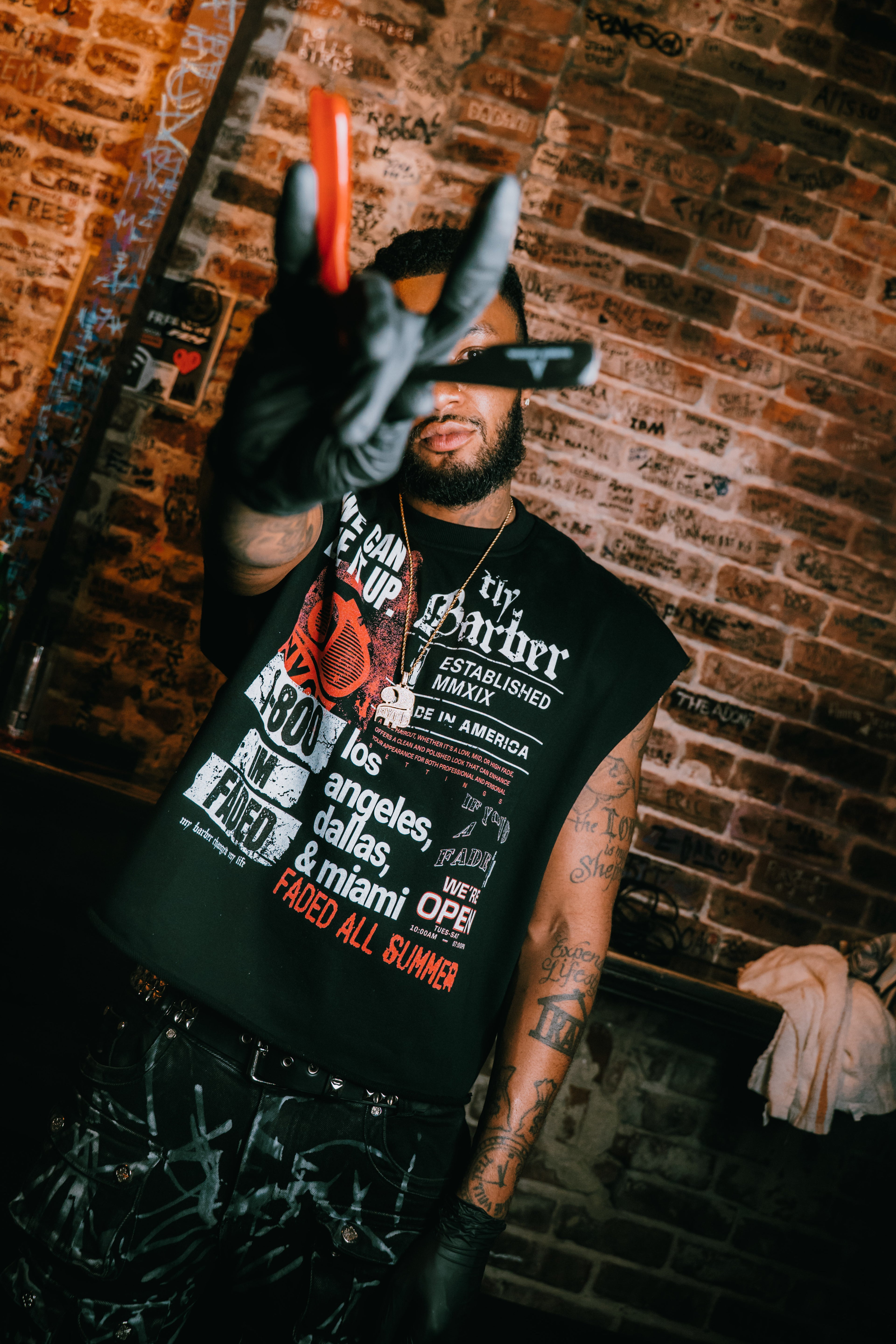 “ACCEPTING ALL FADES” Muscle Tee